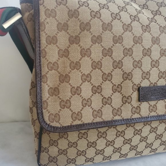 GUCCI Monogram Web Messenger Bag - Picture 3 of 15